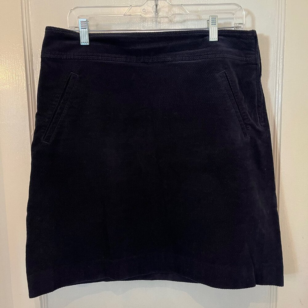 Talbots navy blue corduroy skirt